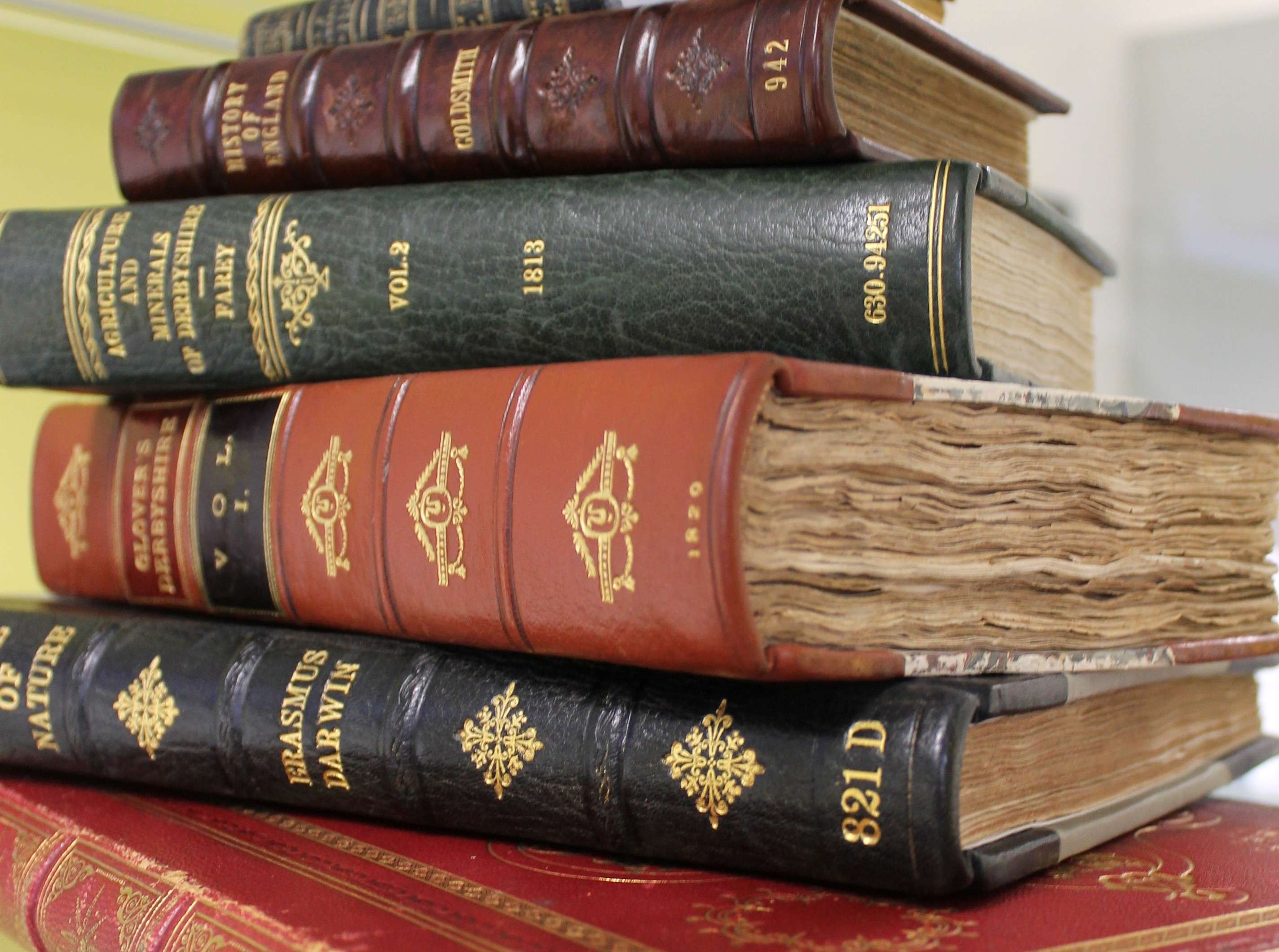 Beautiful bindings in our local studies library